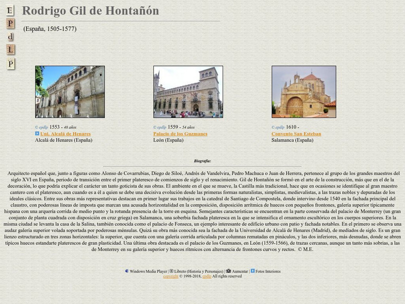 E Pd Lp: Rodrigo Gil De Hontanon Handout E Pd Lp: Rodrigo Gil De Hontanon Handout