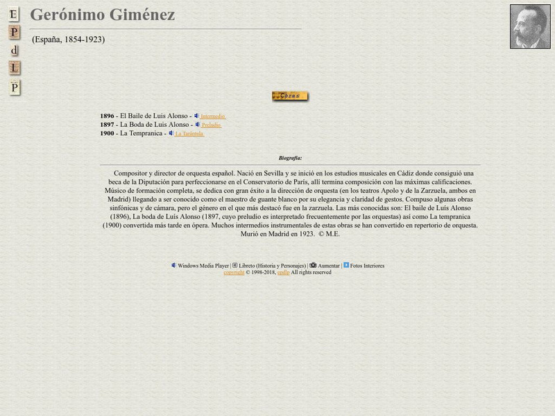 E Pd Lp: Geronimo Gimenez Handout E Pd Lp: Geronimo Gimenez Handout