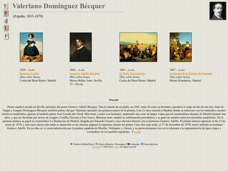 E Pd Lp: Valeriano Dominguez Becquer Handout