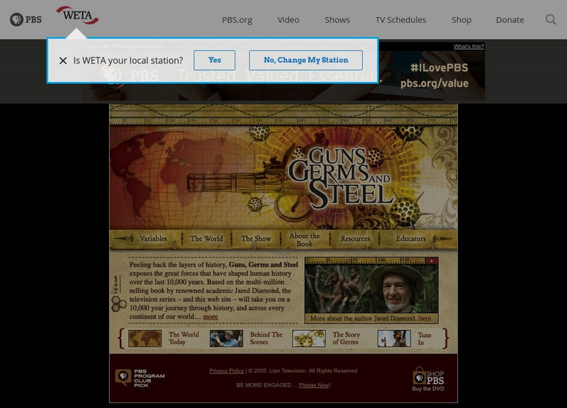 Pbs: Guns Germs, & Steel Website Pbs: Guns Germs, & Steel Website