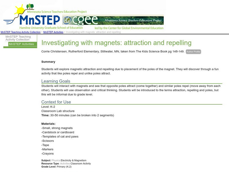 Serc: Investigating With Magnets: Attraction and Repelling Activity