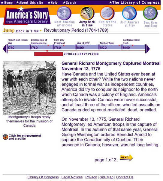 Loc: Gen. Montgomery Captured Montreal Activity Loc: Gen. Montgomery Captured Montreal Activity