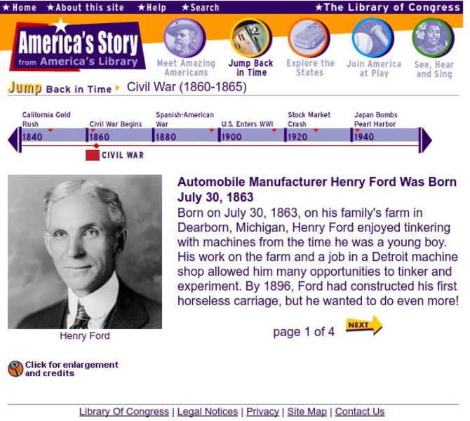 Loc: America's Story: Automobile Manufacturer Henry Ford Activity Loc: America's Story: Automobile Manufacturer Henry Ford Activity