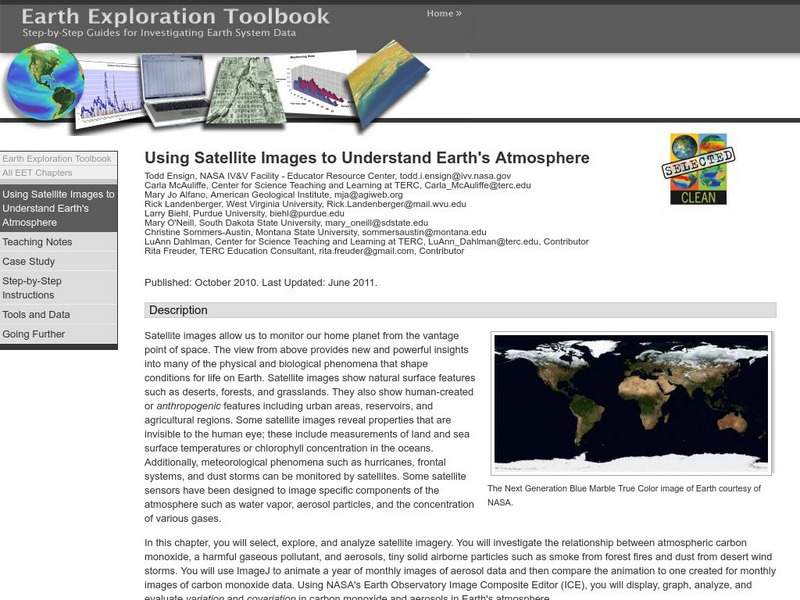 Serc: Using Satellite Images to Understand Earth's Atmosphere Lesson Plan Serc: Using Satellite Images to Understand Earth's Atmosphere Lesson Plan
