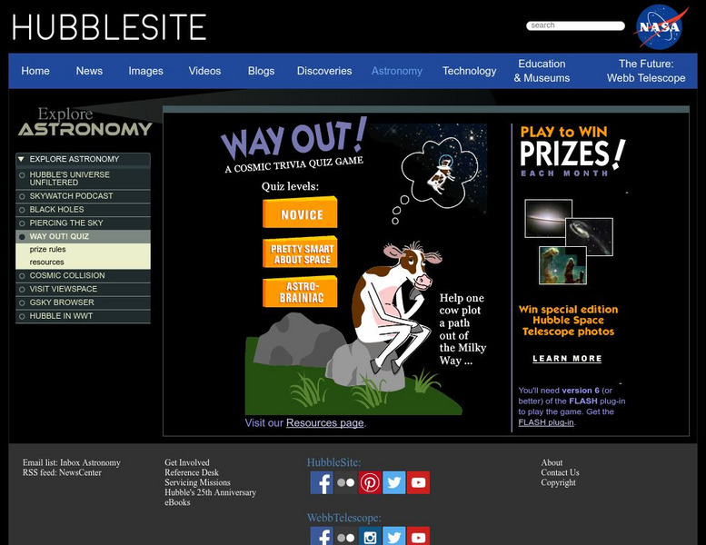 Hubble Site: Way Out! Interactive Hubble Site: Way Out! Interactive