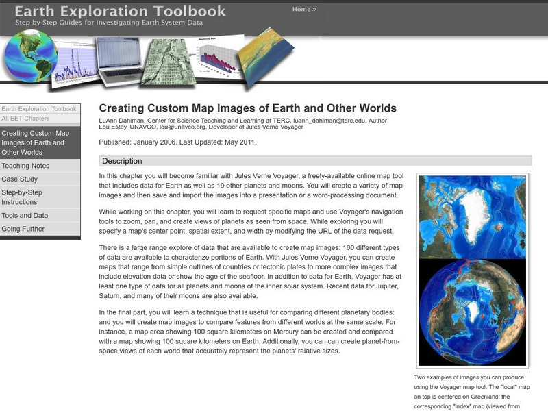 Serc: Creating Custom Map Images of Earth and Other Worlds Unit Plan