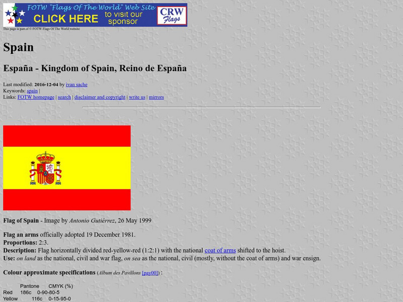 Flags of the World: Spain Handout