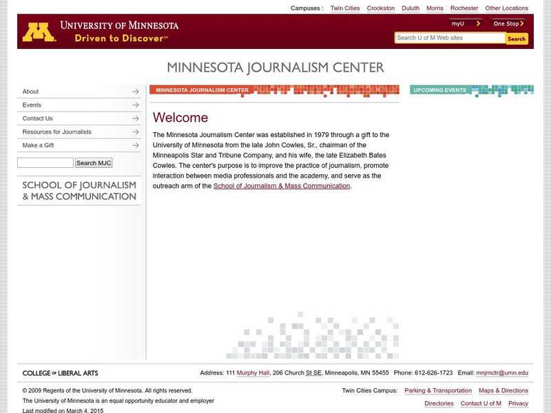 University of Minnesota: The Elements of Digital Storytelling Handout University of Minnesota: The Elements of Digital Storytelling Handout