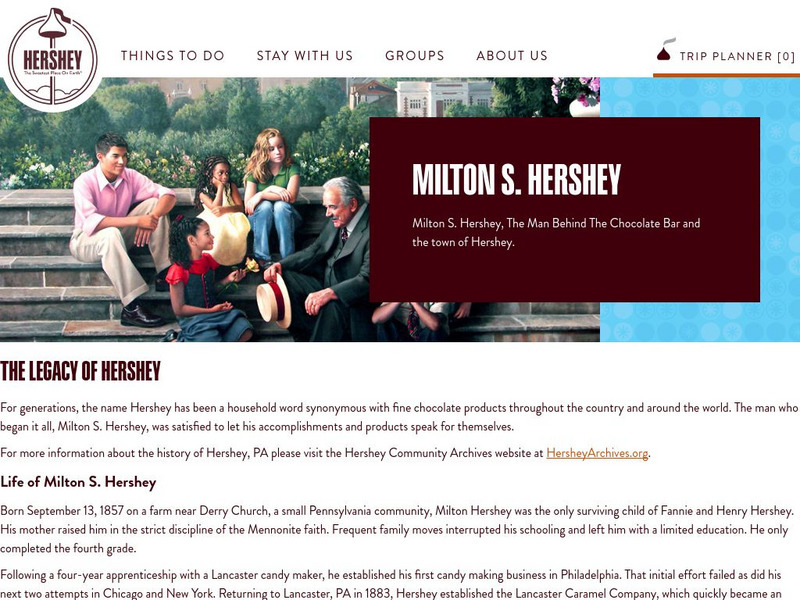Milton S. Hershey Article Milton S. Hershey Article