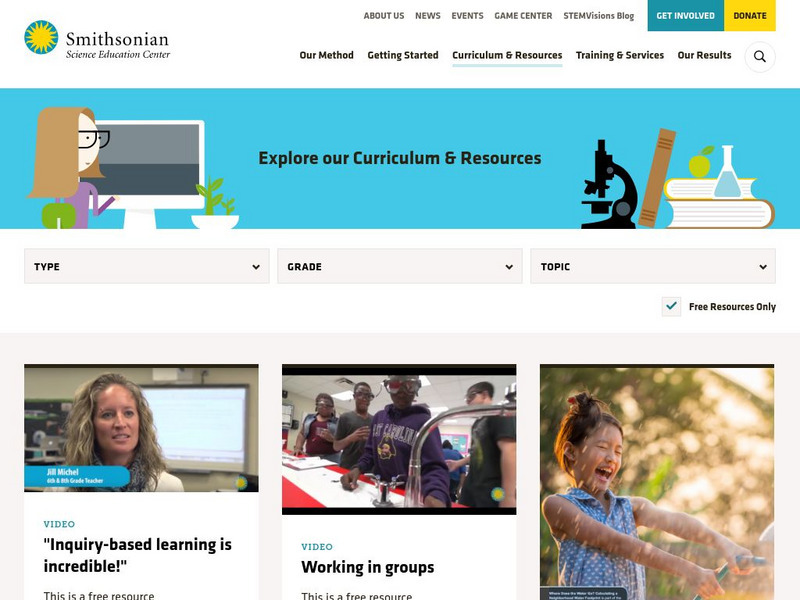 Smithsonian Science Education Center: Curriculum and Resources Lesson Plan