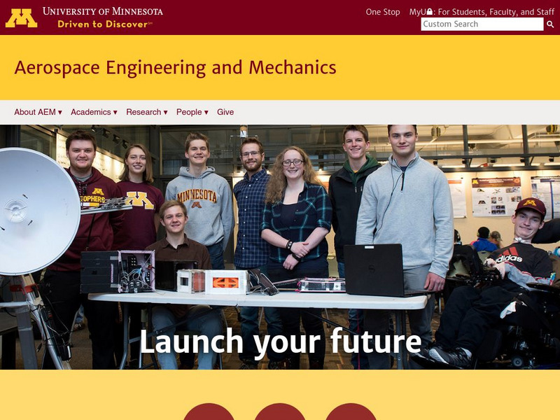 University of Minnesota Dept. Of Aerospace Engineering Website University of Minnesota Dept. Of Aerospace Engineering Website