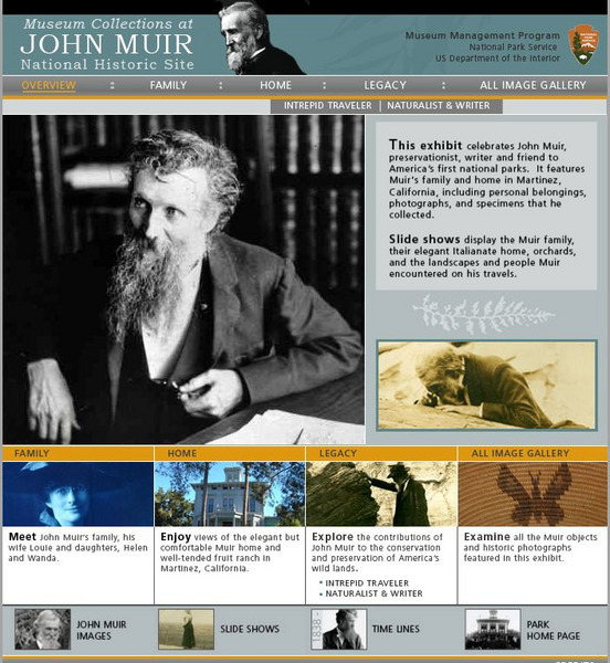 National Park Service: John Muir National Historic Site Handout National Park Service: John Muir National Historic Site Handout