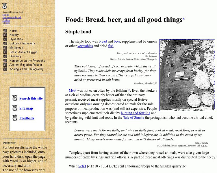 Reshafim: Food: Bread, Beer, and All Good Things Handout Reshafim: Food: Bread, Beer, and All Good Things Handout