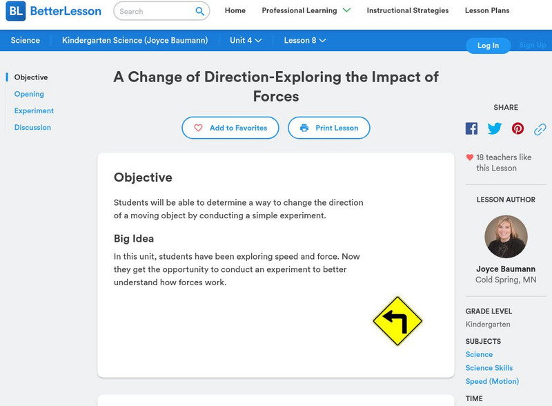 Better Lesson: A Change of Direction Lesson Plan Better Lesson: A Change of Direction Lesson Plan