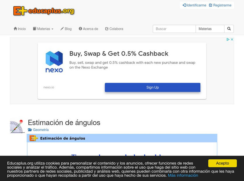 Educaplus: Estimacion De Angulos Interactive
