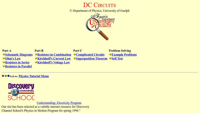 Magnet Lab: Dc Circuits Unit Plan Magnet Lab: Dc Circuits Unit Plan