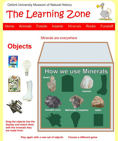 Oxford University Museum of Modern History: How We Use Minerals Interactive Oxford University Museum of Modern History: How We Use Minerals Interactive