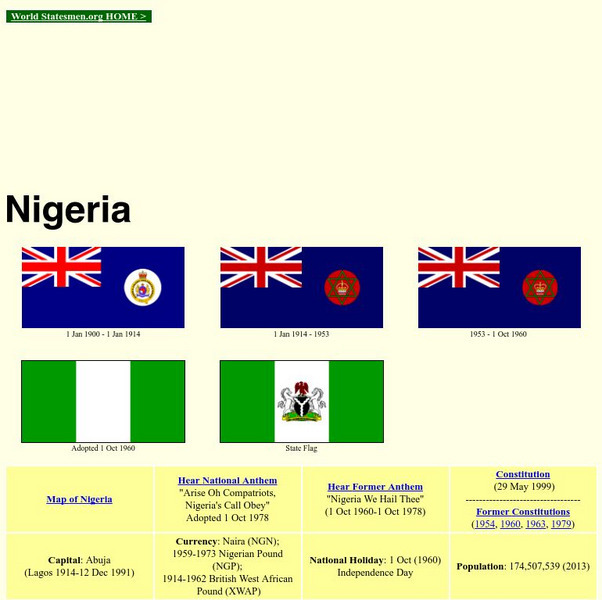 World Statesman: Nigeria Handout World Statesman: Nigeria Handout