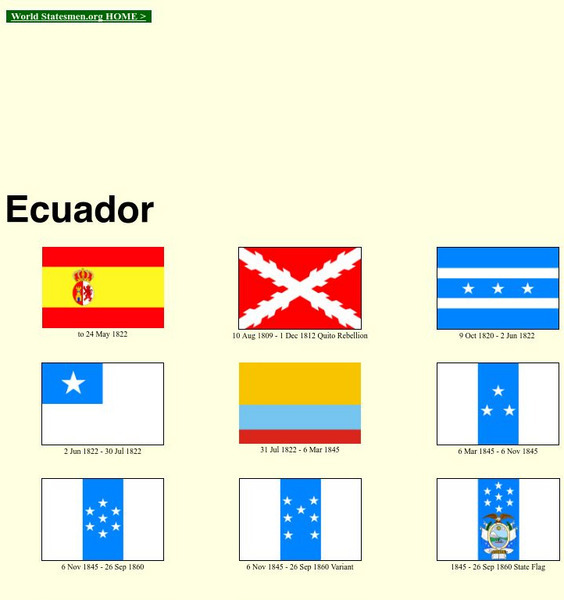 World Statesman: Ecuador Handout World Statesman: Ecuador Handout