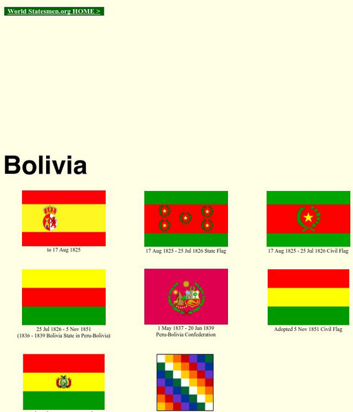 World Statesman: Bolivia Handout World Statesman: Bolivia Handout