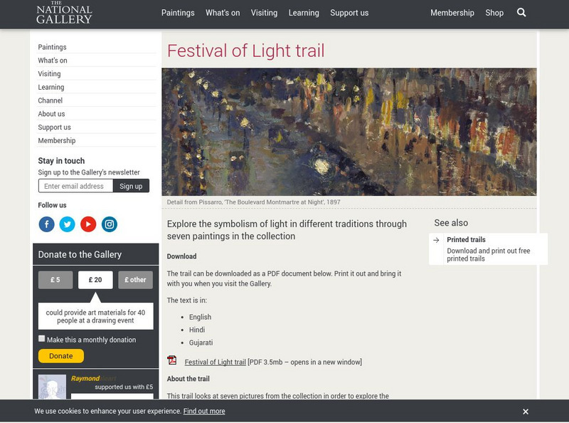 National Gallery, London: Festival of Light Graphic National Gallery, London: Festival of Light Graphic