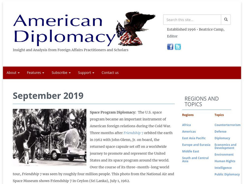 University of North Carolina Chapel Hill: American Diplomacy Website University of North Carolina Chapel Hill: American Diplomacy Website