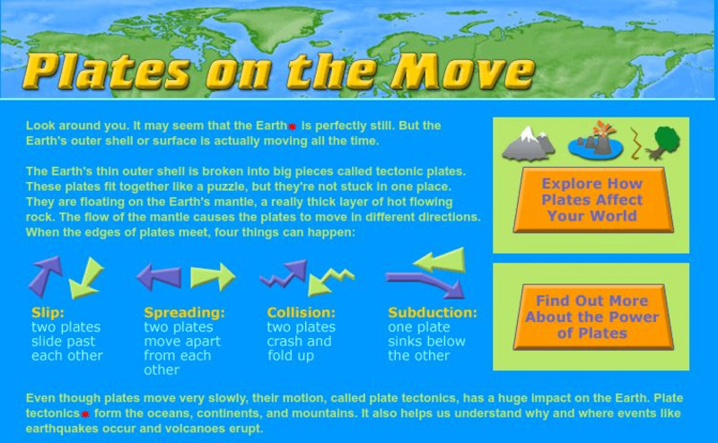 American Museum of Natural History: Plates on the Move Interactive American Museum of Natural History: Plates on the Move Interactive
