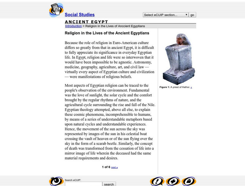 University of Chicago Library: Religion in the Lives of Ancient Egyptians Unit Plan University of Chicago Library: Religion in the Lives of Ancient Egyptians Unit Plan