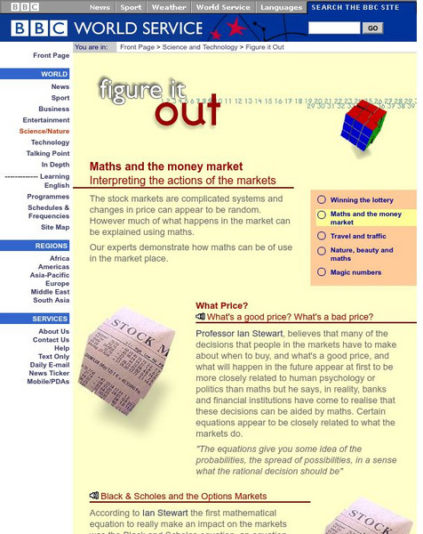 Bbc World Service: Figure It Out: Math and the Money Market Unit Plan Bbc World Service: Figure It Out: Math and the Money Market Unit Plan