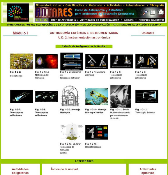 Ministerio De Educacion: Instrumentacion Astronomica Modulo I Unidad 2 Unit Plan Ministerio De Educacion: Instrumentacion Astronomica Modulo I Unidad 2 Unit Plan