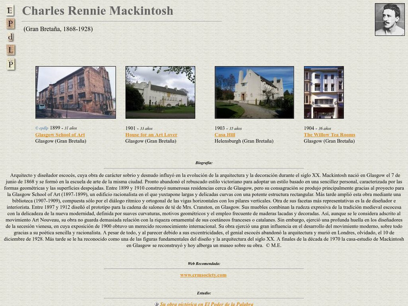 E Pd Lp: Charles Rennie Mackintosh Handout E Pd Lp: Charles Rennie Mackintosh Handout