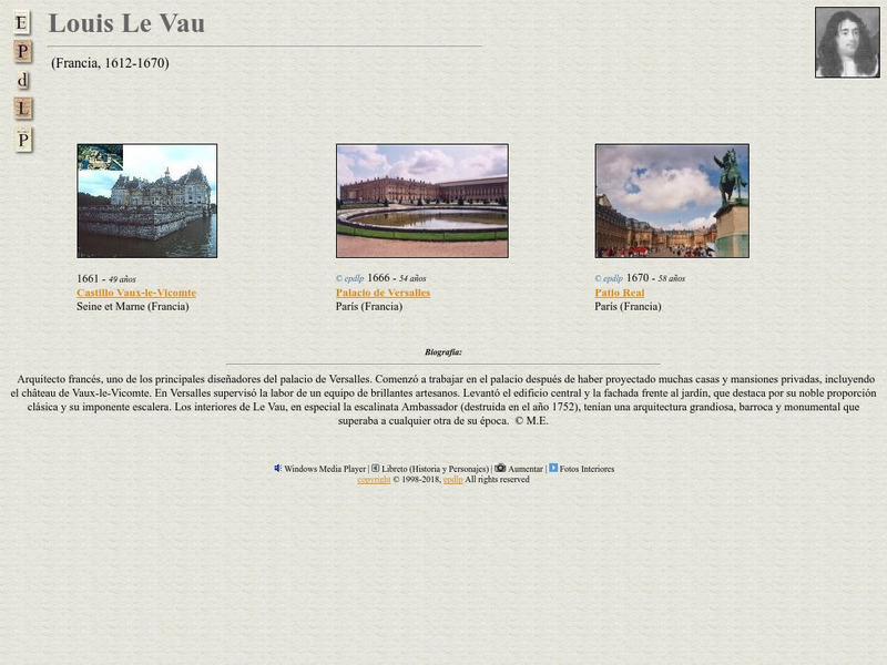 E Pd Lp: Louis Le Vau Handout E Pd Lp: Louis Le Vau Handout