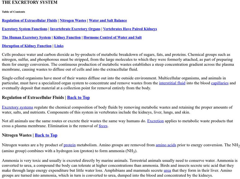 Estrella Mountain Community College: The Execretory System and Nephrons Unit Plan Estrella Mountain Community College: The Execretory System and Nephrons Unit Plan