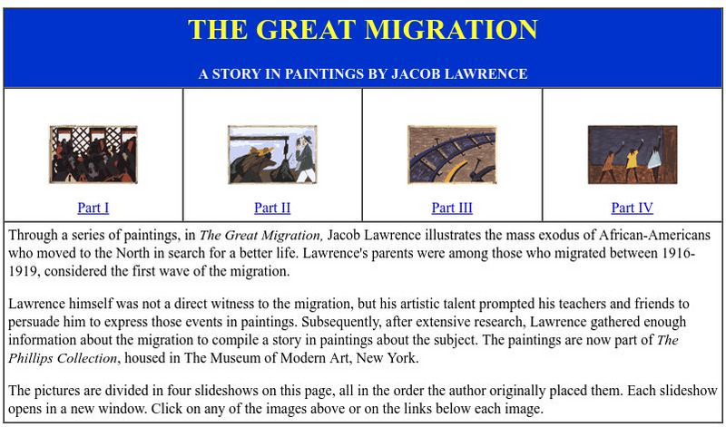 Columbia University: "The Migration Series" by Jacob Lawrence PPT Columbia University: "The Migration Series" by Jacob Lawrence PPT