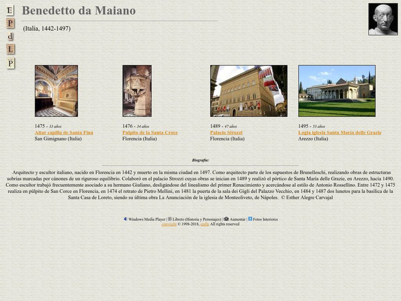 E Pd Lp: Benedetto Da Maiano Handout E Pd Lp: Benedetto Da Maiano Handout