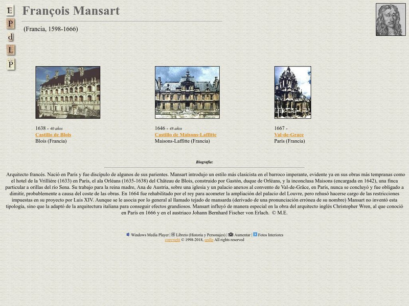 E Pd Lp: Francois Mansart Handout E Pd Lp: Francois Mansart Handout