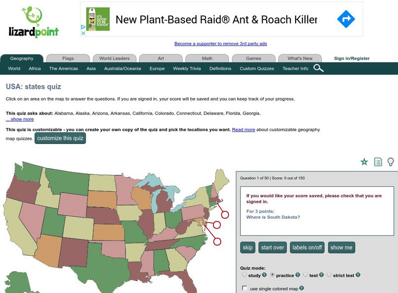Lizardpoint: The Usa Quiz Unknown Type Lizardpoint: The Usa Quiz Unknown Type