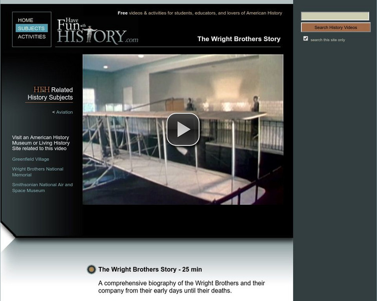 Have Fun With History: The Wright Brothers Story Instructional Video Have Fun With History: The Wright Brothers Story Instructional Video