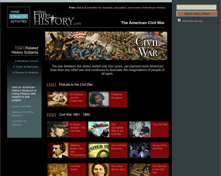 Have Fun With History: The American Civil War Instructional Video Have Fun With History: The American Civil War Instructional Video
