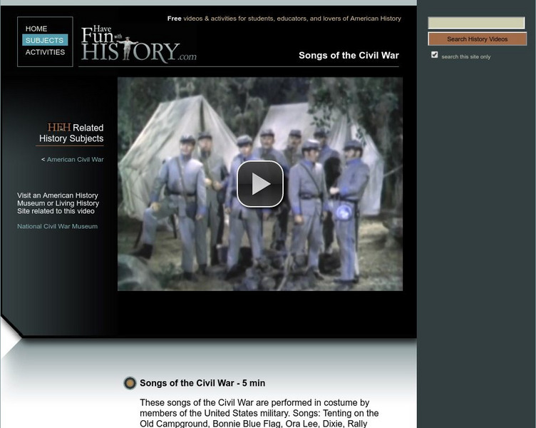 Have Fun With History: The Civil War Soldier Instructional Video Have Fun With History: The Civil War Soldier Instructional Video