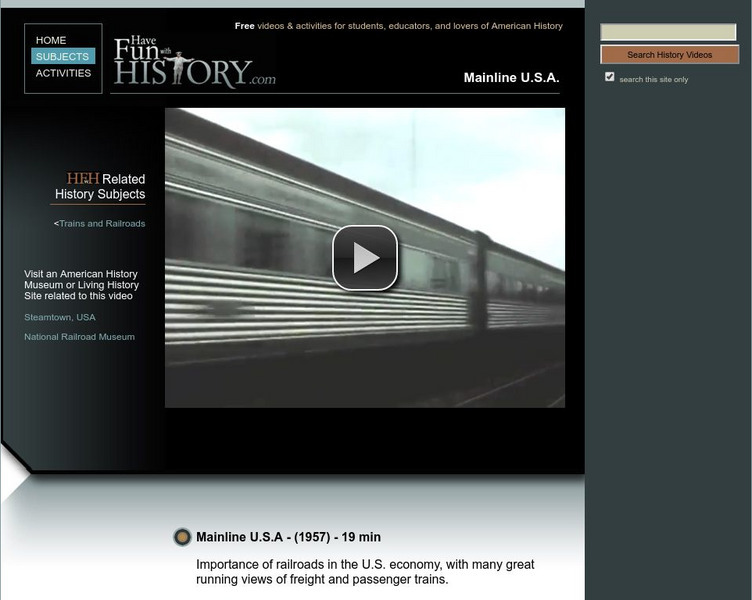 Have Fun With History: Mainline u.s.a Instructional Video Have Fun With History: Mainline u.s.a Instructional Video