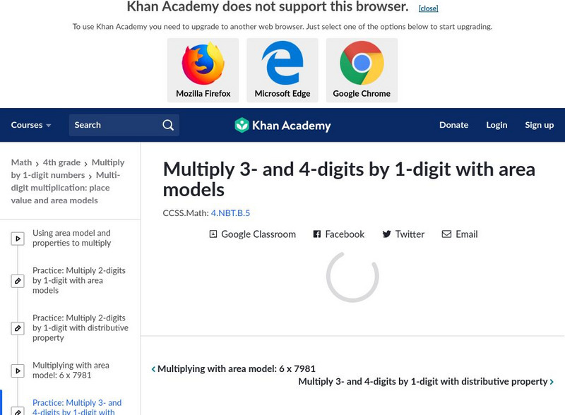 Khan Academy: Multiplying 4 Digits by 1 Digit With Visual Models Unknown Type Khan Academy: Multiplying 4 Digits by 1 Digit With Visual Models Unknown Type
