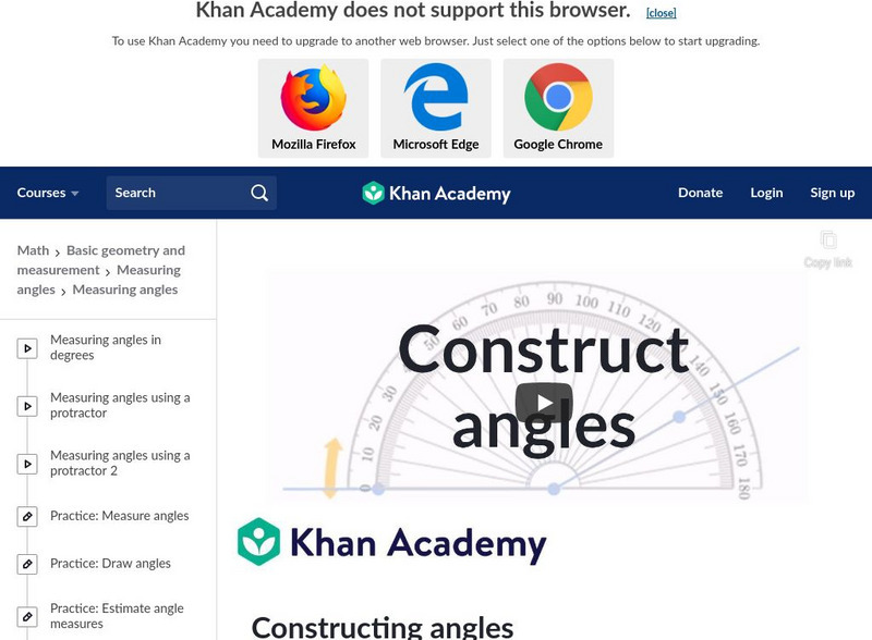 Khan academy constructing angles instructional video for 4th 5th