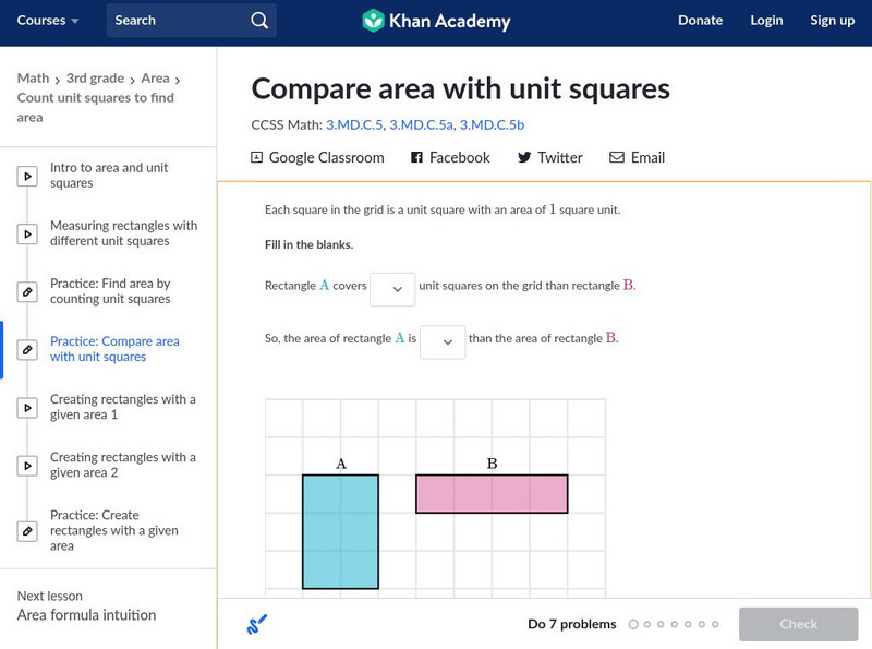Khan Academy: Understanding Area Unit Plan Khan Academy: Understanding Area Unit Plan