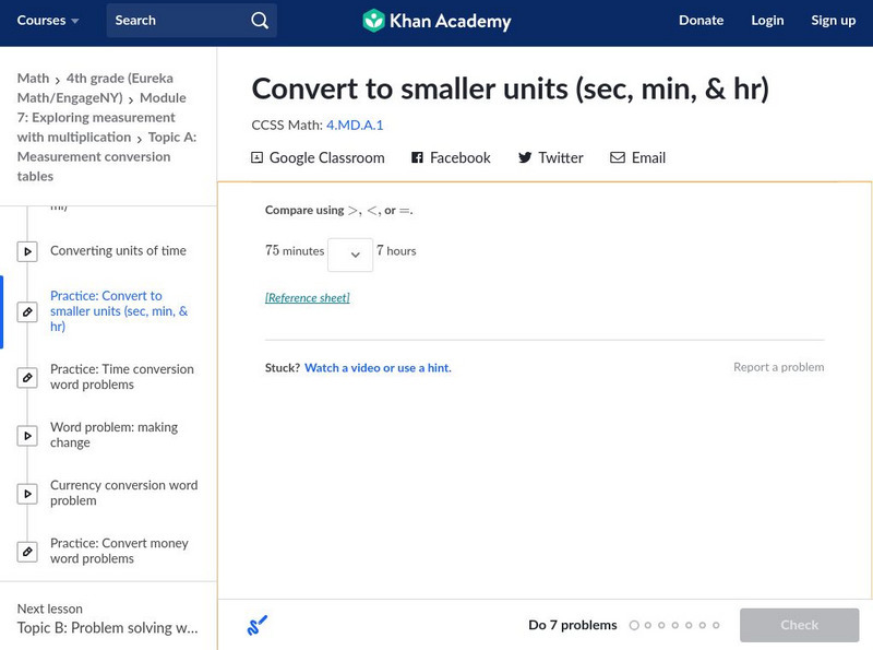 Convert To Smaller Units