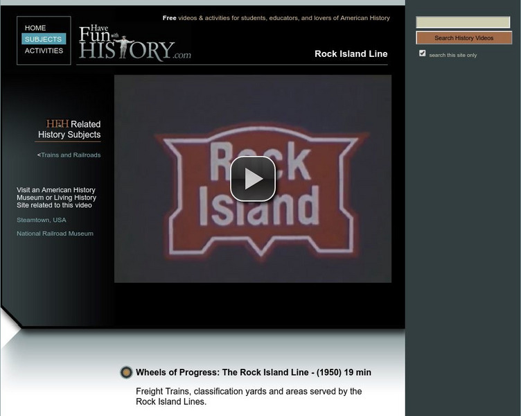 Have Fun With History: Rock Island Line Instructional Video Have Fun With History: Rock Island Line Instructional Video