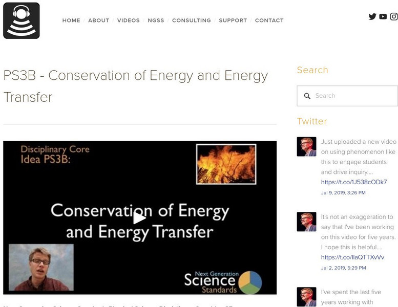 Bozeman Science: Conservation of Energy and Energy Transfer Instructional Video Bozeman Science: Conservation of Energy and Energy Transfer Instructional Video