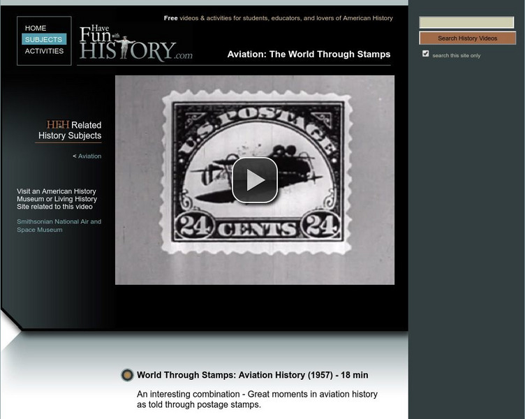 Have Fun With History: Aviation: The World Through Stamps Instructional Video Have Fun With History: Aviation: The World Through Stamps Instructional Video