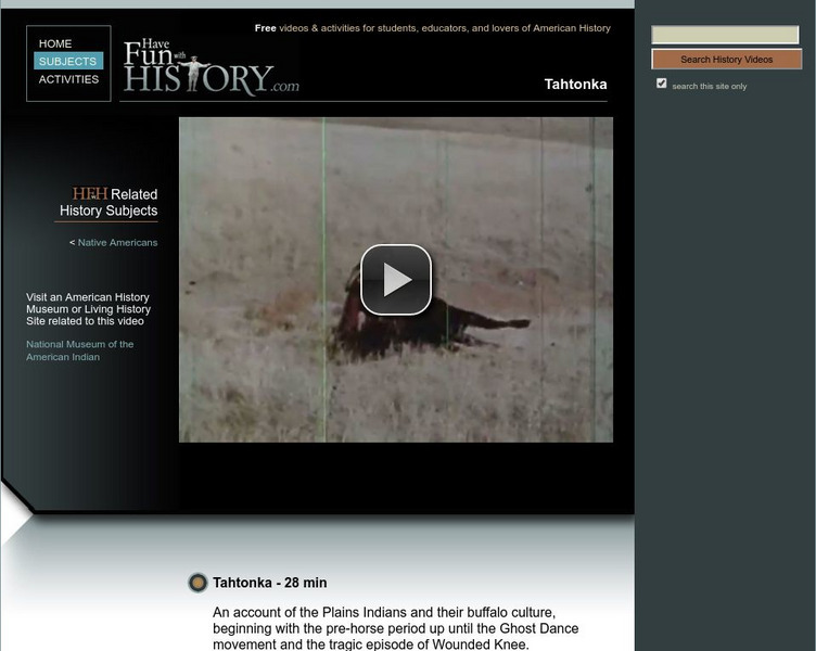 Have Fun With History: Tahtonka! Instructional Video Have Fun With History: Tahtonka! Instructional Video