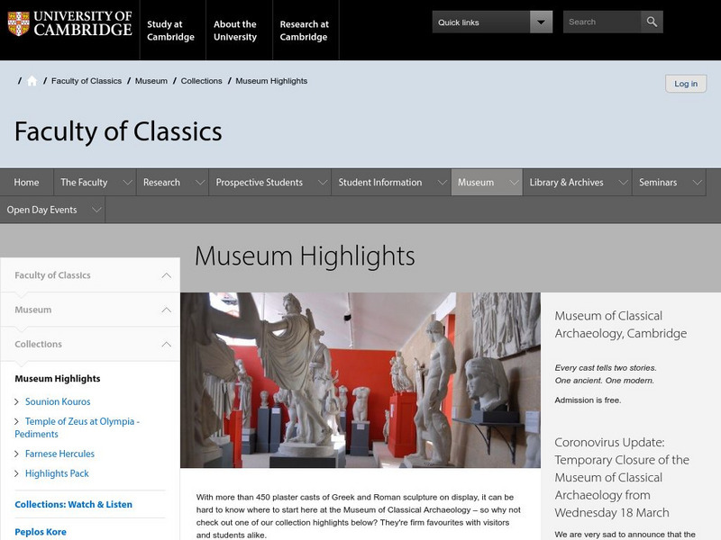 University of Cambridge: The Peplos Kore Website University of Cambridge: The Peplos Kore Website